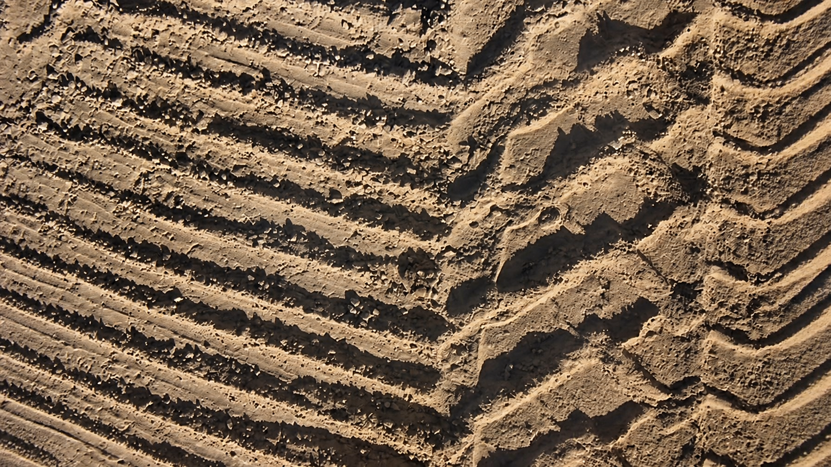Untreated, rutted dirt road